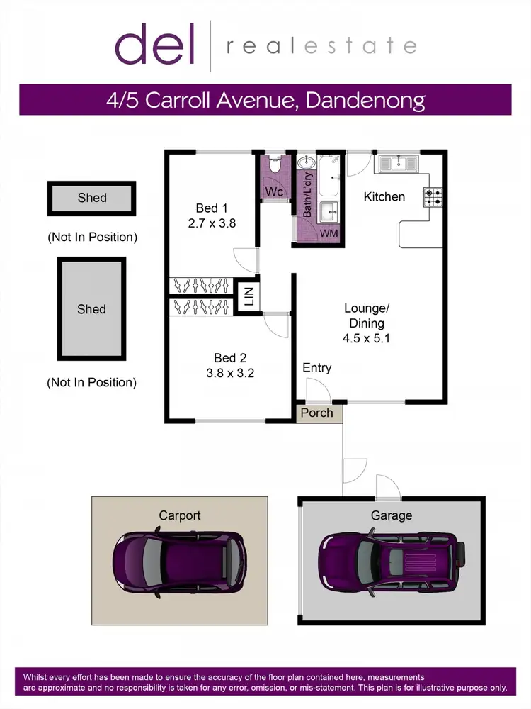 Floorplan of Homely unit listing, 4/5 Carroll Avenue, Dandenong VIC 3175