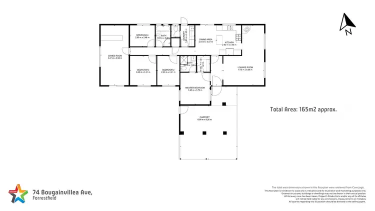 Floorplan of Homely house listing, 74 Bougainvillea Ave, Forrestfield WA 6058