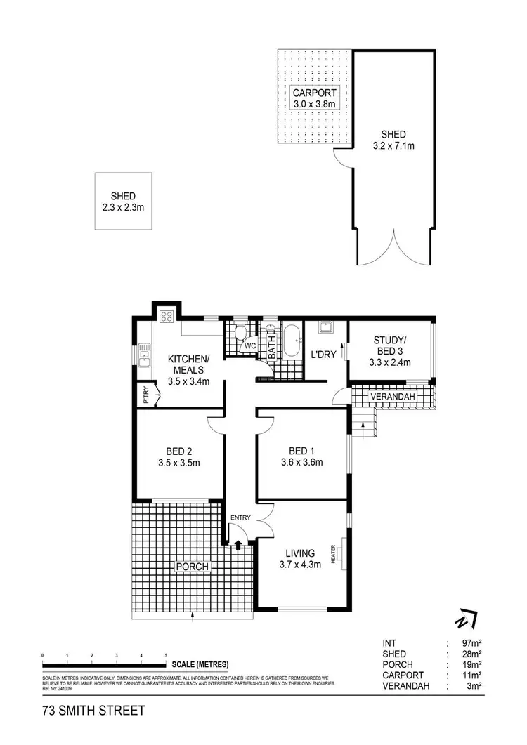 Floorplan of Homely house listing, 73 Smith Street, North Bendigo VIC 3550