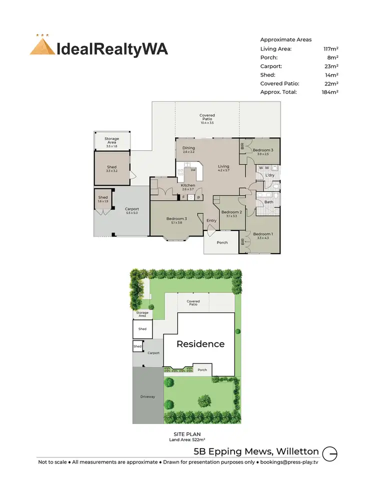 Floorplan of Homely house listing, 5B Epping Mews, Willetton WA 6155