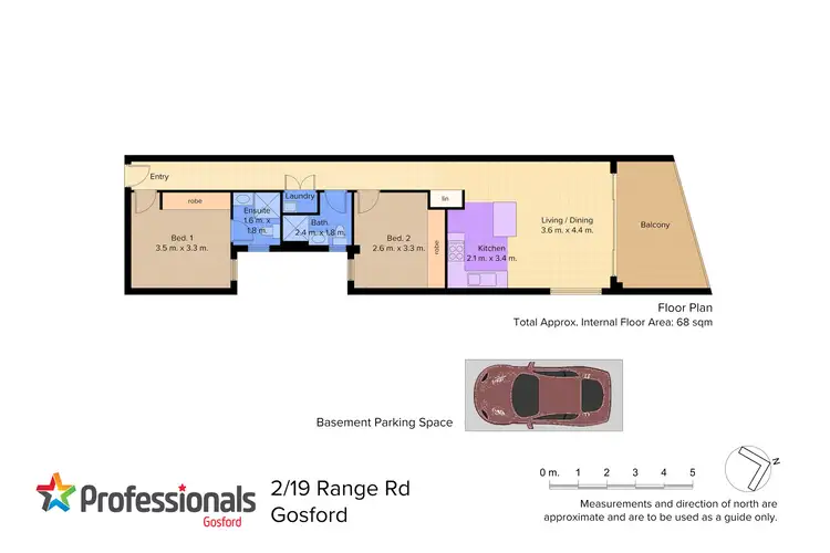 Floorplan of Homely apartment listing, 2/19 Range Road, North Gosford NSW 2250