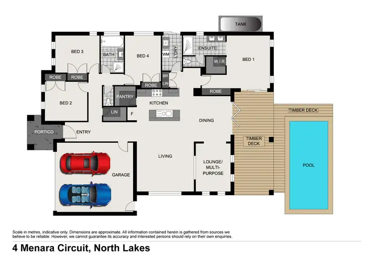 Floorplan of Homely house listing, 4 Menara Circuit, North Lakes QLD 4509