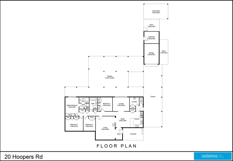 Floorplan of Homely rural property listing, Lot 1/20 Hoopers Road, Kialla VIC 3631