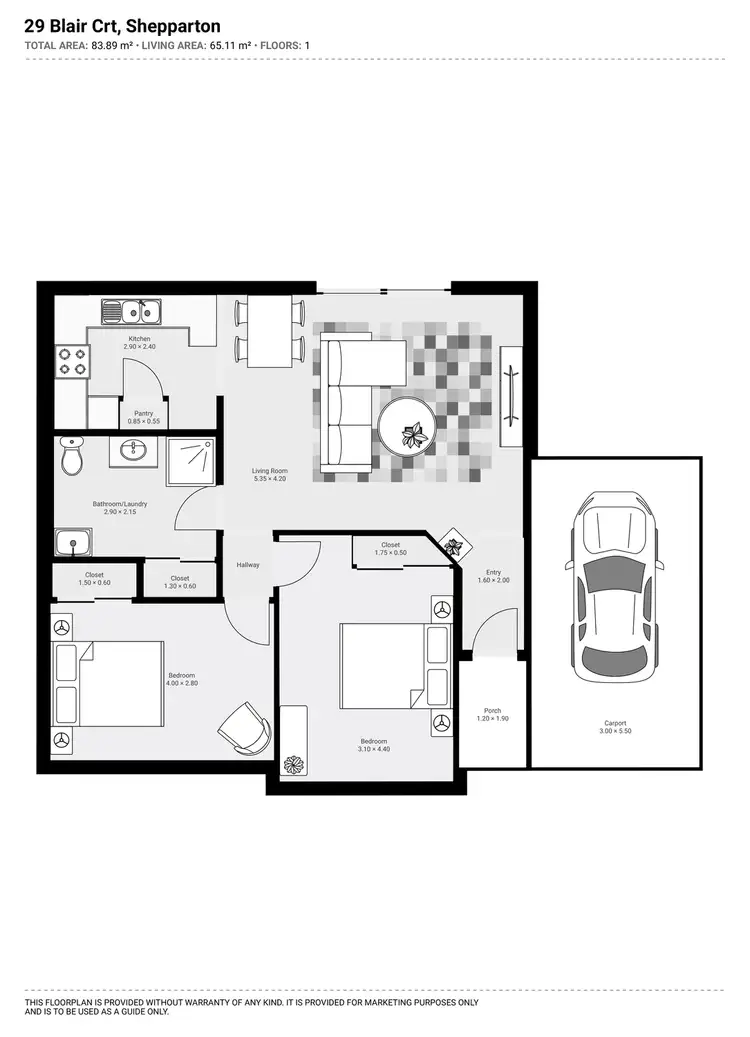 Floorplan of Homely house listing, 29 Blair Court, Shepparton VIC 3630