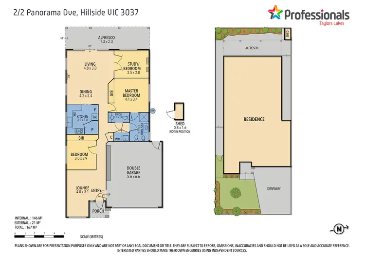 Floorplan of Homely unit listing, 2/2 Panorama Drive, Hillside VIC 3037