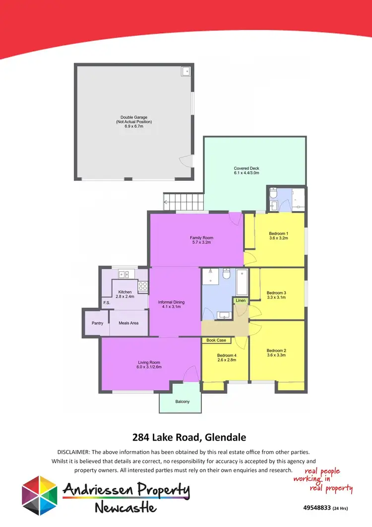 Floorplan of Homely house listing, 284 Lake Road, Glendale NSW 2285