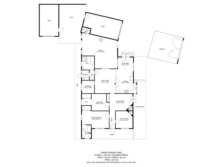 Floorplan of Homely house listing, 26 South Street, Wodonga VIC 3690