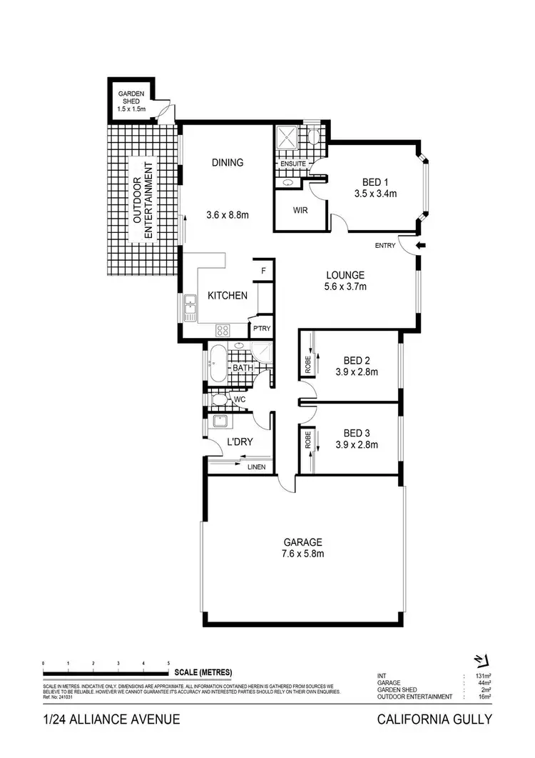 Floorplan of Homely townhouse listing, 1/24 Alliance Avenue, California Gully VIC 3556