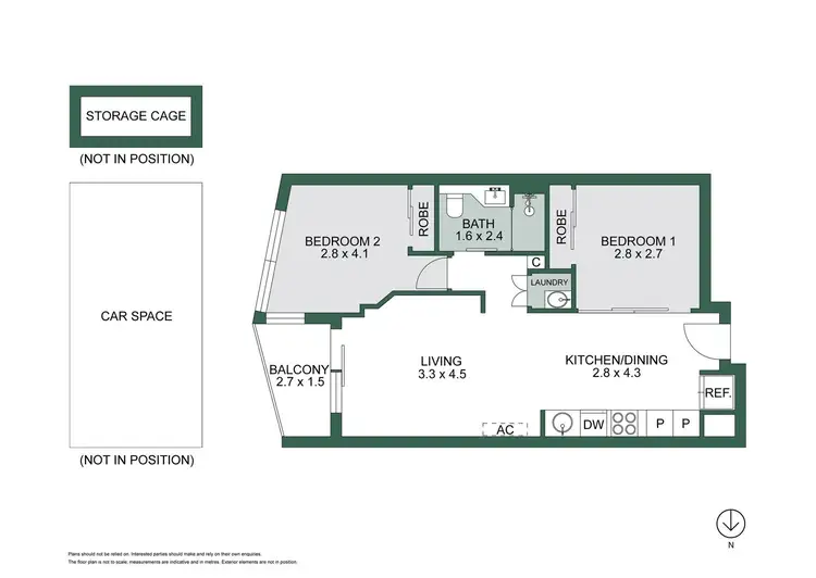 Floorplan of Homely apartment listing, 704/1 Acacia Place, Abbotsford VIC 3067