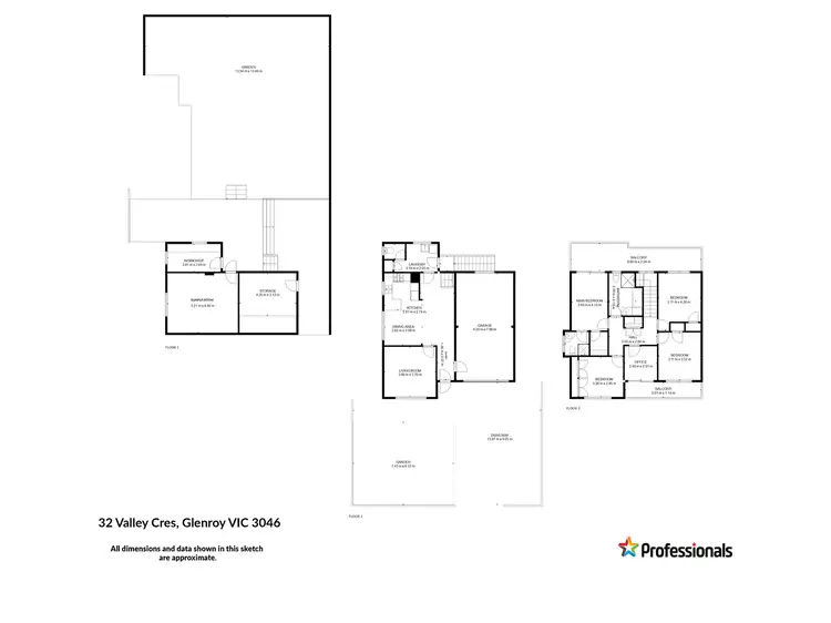 Floorplan of Homely house listing, 32 Valley Crescent, Glenroy VIC 3046