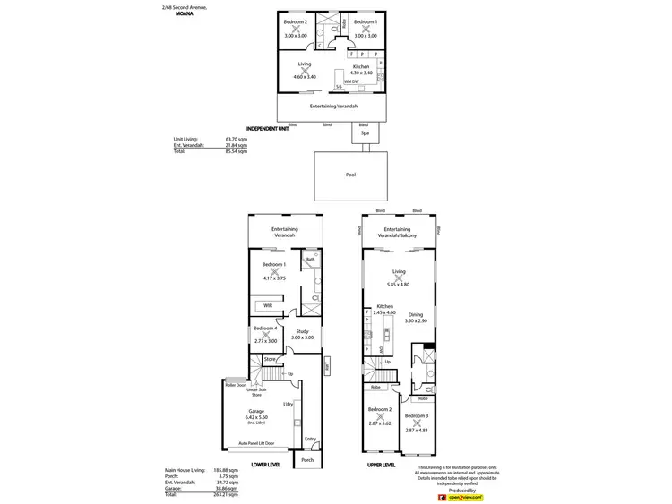 Floorplan of Homely house listing, 2/68 Second Avenue, Moana SA 5169