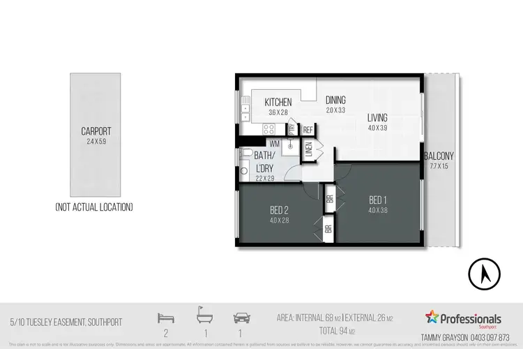 Floorplan of Homely unit listing, 5/10 Tuesley Easement, Southport QLD 4215