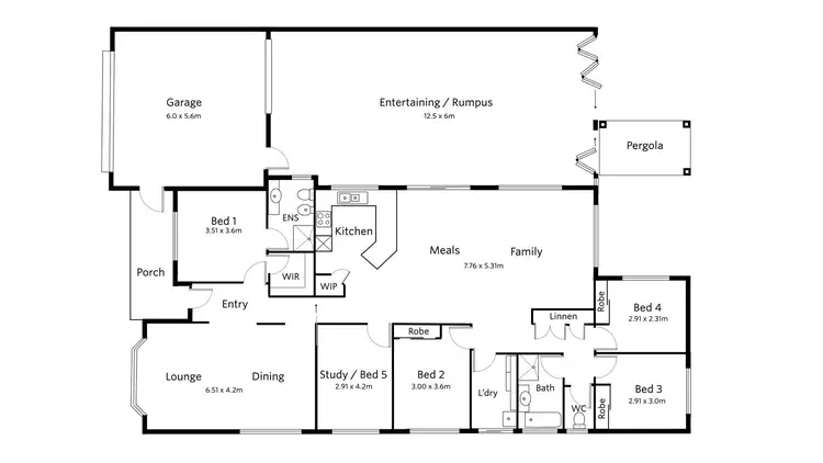Floorplan of Homely house listing, 5 Carey Court, Kialla VIC 3631