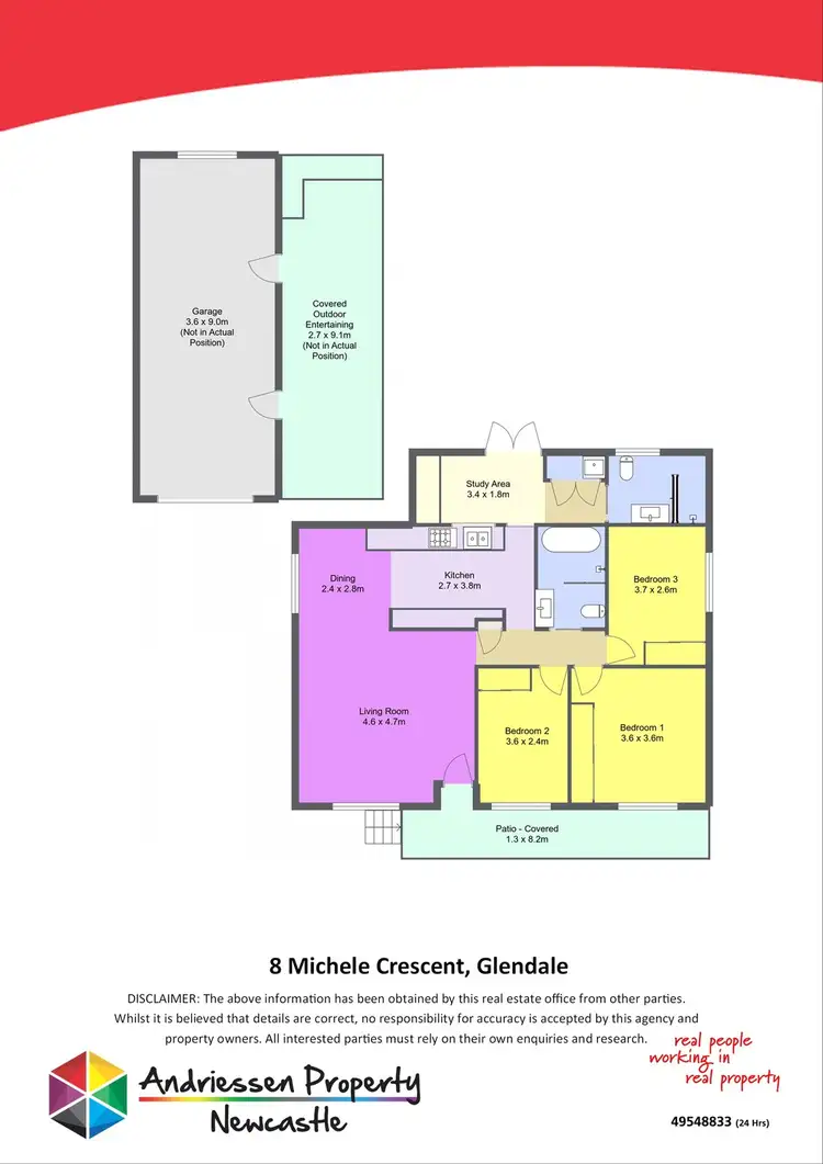Floorplan of Homely house listing, 8 Michele Crescent, Glendale NSW 2285