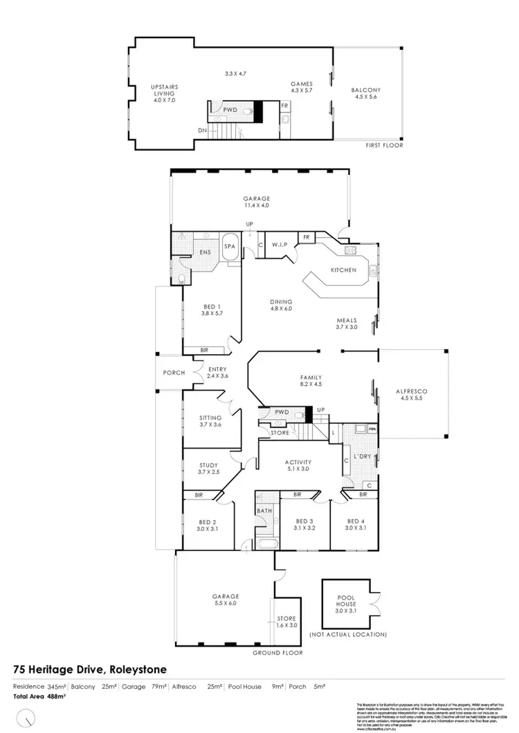 Floorplan of Homely house listing, 75 Heritage Drive, Roleystone WA 6111