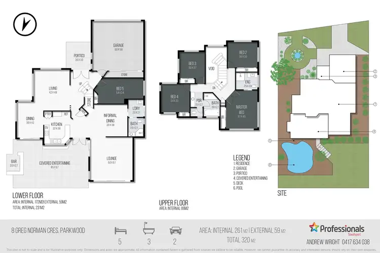 Floorplan of Homely house listing, 8 Greg Norman Crescent, Parkwood QLD 4214