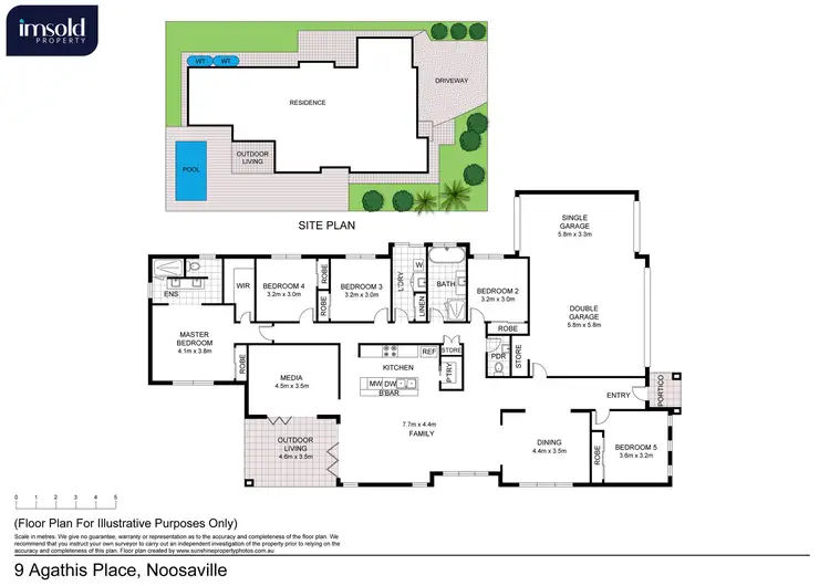 Floorplan of Homely house listing, 9 Agathis Place, Noosaville QLD 4566