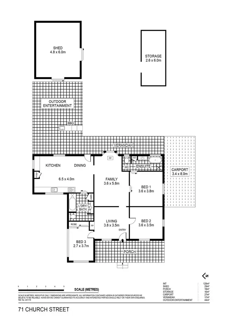 Floorplan of Homely house listing, 71 Church Street, Eaglehawk VIC 3556