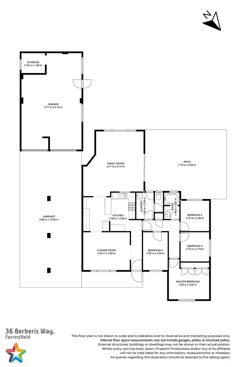 Floorplan of Homely house listing, 36 Berberis Way, Forrestfield WA 6058