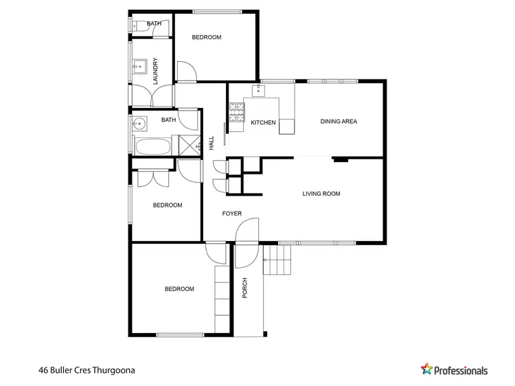 Floorplan of Homely house listing, 46 Buller Crescent, Thurgoona NSW 2640