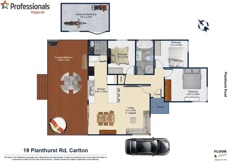 Floorplan of Homely house listing, 19 Planthurst Street, Carlton NSW 2218