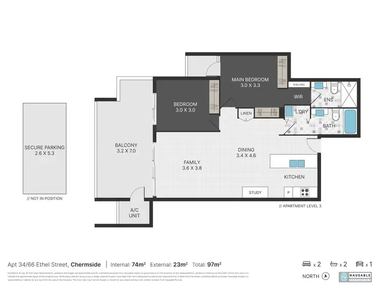 Floorplan of Homely unit listing, 34/66 Ethel Street, Chermside QLD 4032