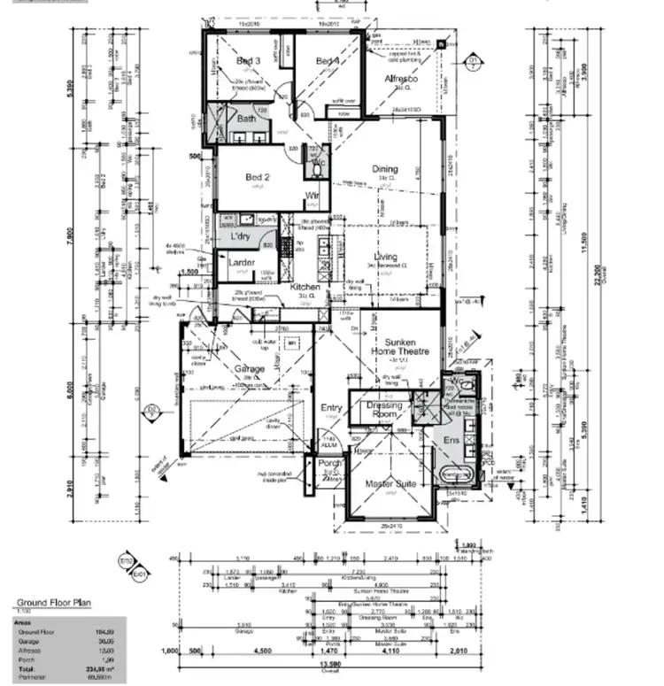 Floorplan of Homely house listing, 36 Nearwater Way, Shelley WA 6148