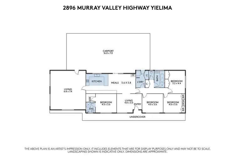 Floorplan of Homely rural property listing, Lot 1/2898 Murray Valley Highway, Yielima VIC 3638