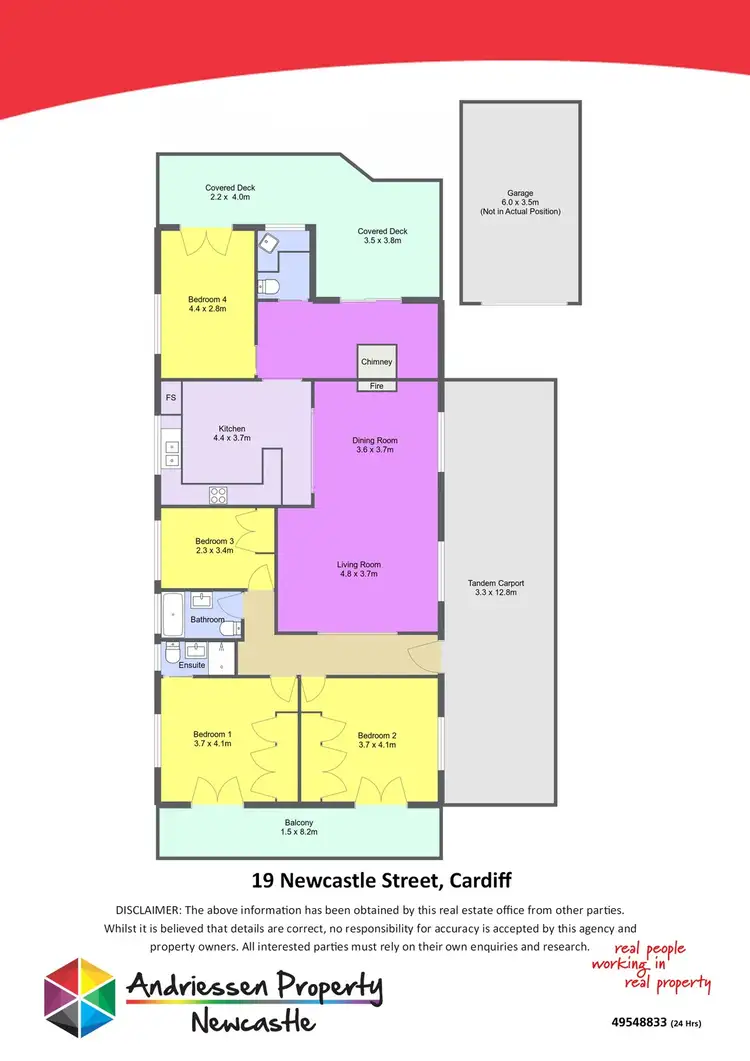 Floorplan of Homely house listing, 19 Newcastle Street, Cardiff NSW 2285