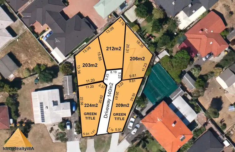 Floorplan of Homely land listing, 8 A&B Nurdi Way, Riverton WA 6148