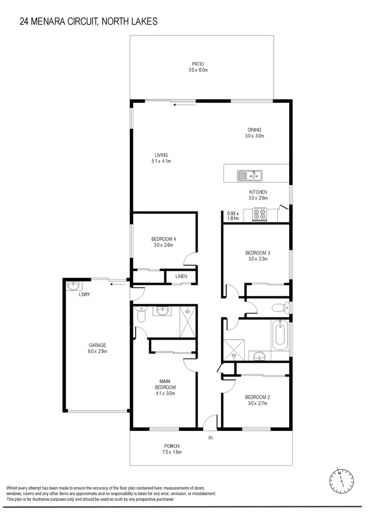 Floorplan of Homely house listing, 24 Menara Circuit, North Lakes QLD 4509