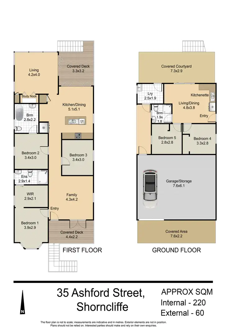 Floorplan of Homely house listing, 35 Ashford Street, Shorncliffe QLD 4017