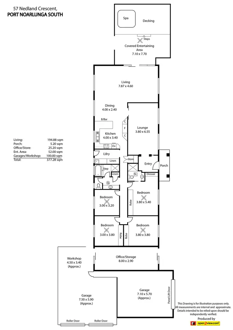 Floorplan of Homely house listing, 57 Nedland Crescent, Port Noarlunga South SA 5167