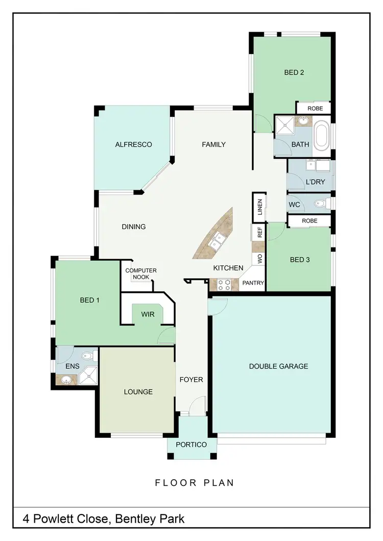 Floorplan of Homely house listing, 4 Powlett Close, Bentley Park QLD 4869