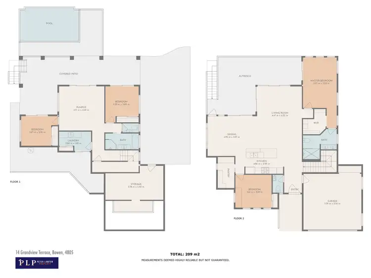 Floorplan of Homely house listing, 14 Grandview Terrace, Bowen QLD 4805