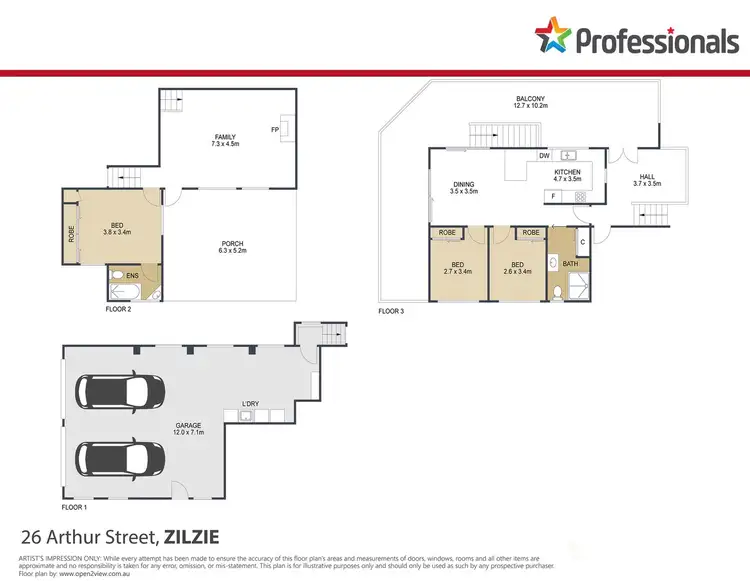 Floorplan of Homely house listing, 26 Arthur Street, Zilzie QLD 4710