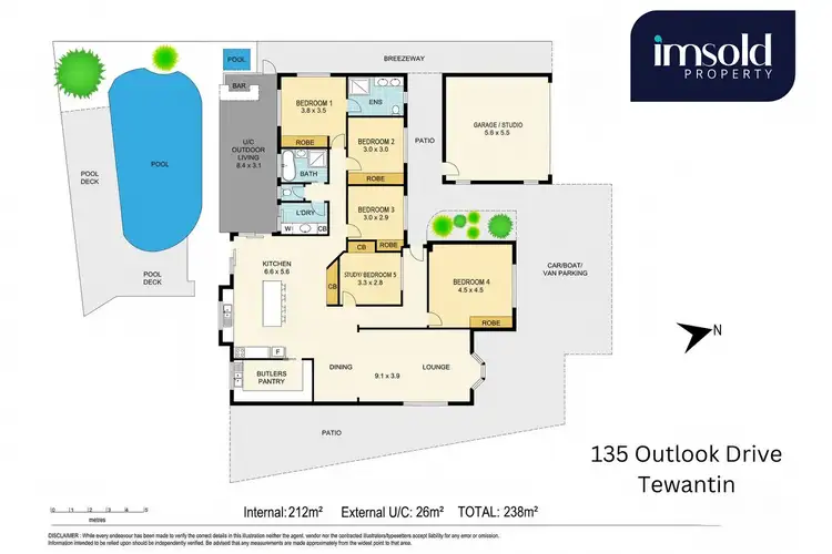 Floorplan of Homely house listing, 135 Outlook Drive, Tewantin QLD 4565