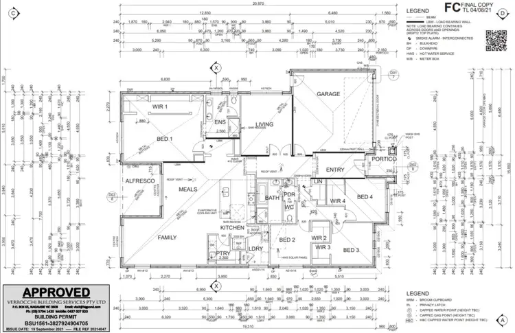 Floorplan of Homely house listing, 14 Pertobe Drive, Kialla VIC 3631