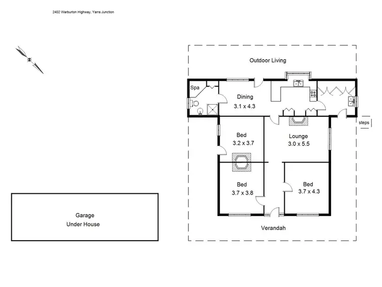Floorplan of Homely house listing, 2402 Warburton Highway, Yarra Junction VIC 3797