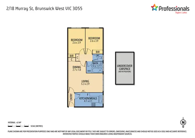 Floorplan of Homely unit listing, 2/18 Murray Street, Brunswick West VIC 3055
