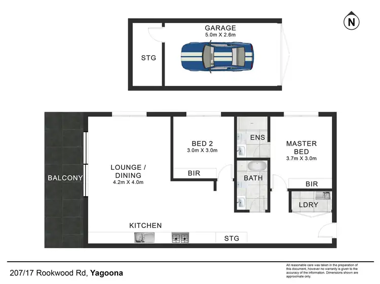 Floorplan of Homely apartment listing, 207/17-19 Rookwood Road, Yagoona NSW 2199