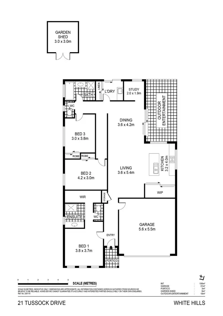 Floorplan of Homely house listing, 21 Tussock Drive, White Hills VIC 3550