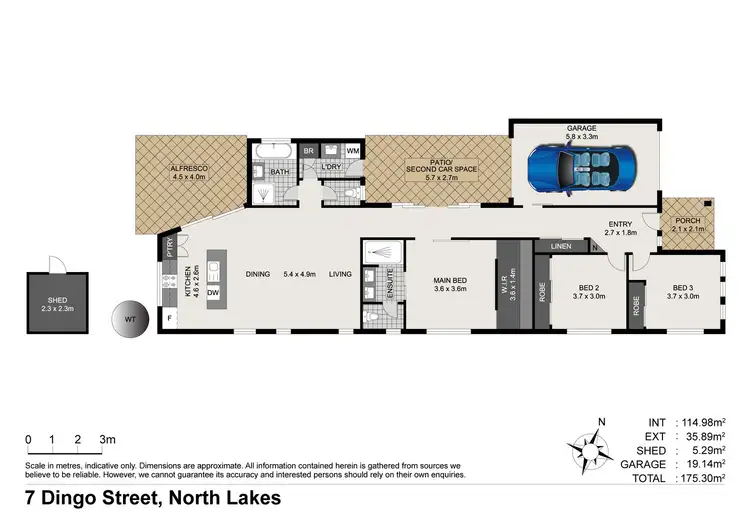 Floorplan of Homely house listing, 7 Dingo Street, North Lakes QLD 4509