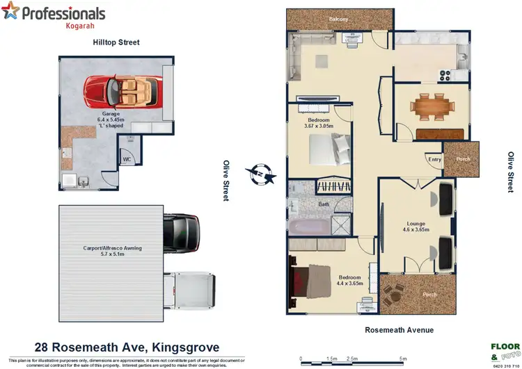 Floorplan of Homely house listing, 28 Rosemeath Avenue, Kingsgrove NSW 2208