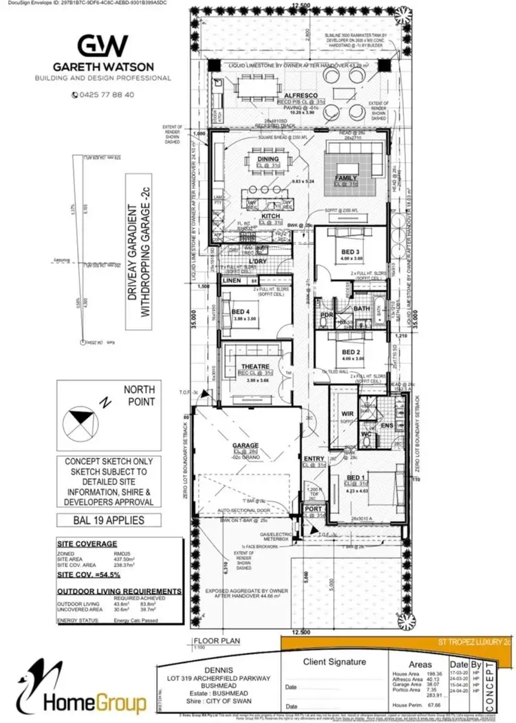Floorplan of Homely house listing, 70 Archerfield Parkway, Bushmead WA 6055
