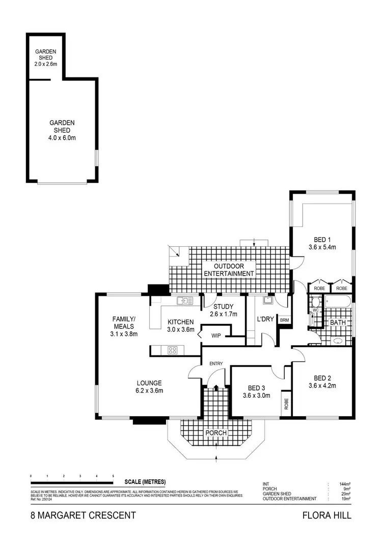 Floorplan of Homely house listing, 8 Margaret Crescent, Flora Hill VIC 3550