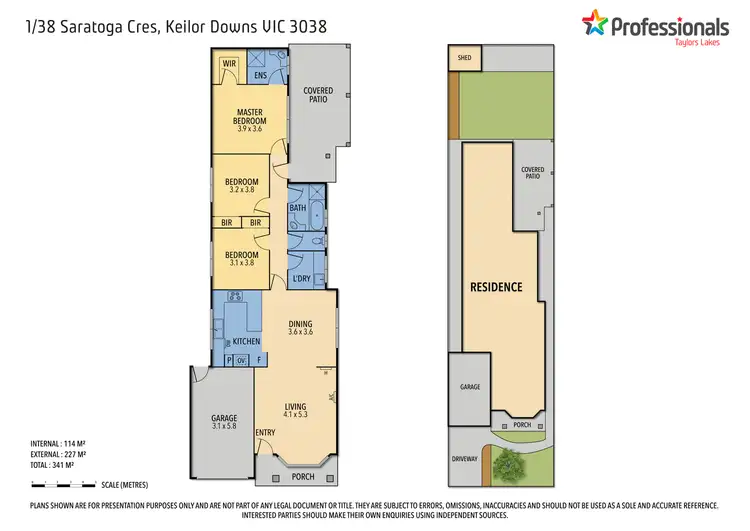 Floorplan of Homely unit listing, 1/38 Saratoga Crescent, Keilor Downs VIC 3038