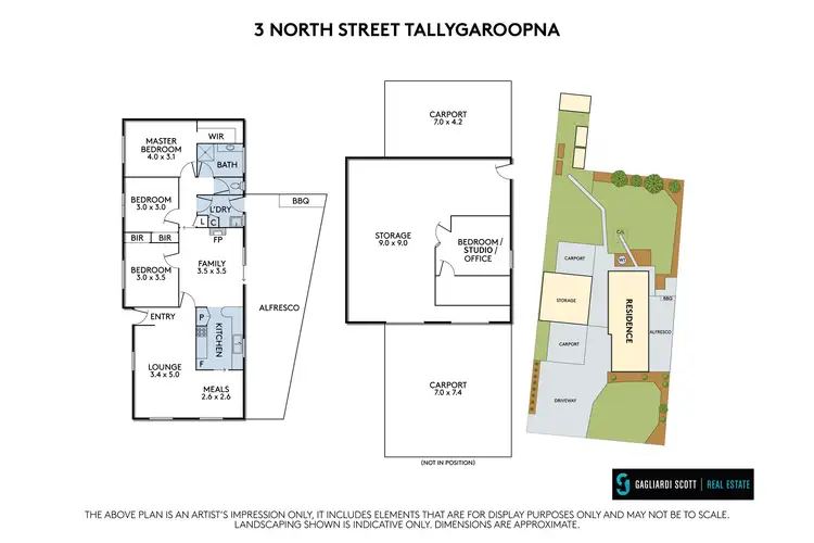Floorplan of Homely house listing, 3 North Street, Tallygaroopna VIC 3634
