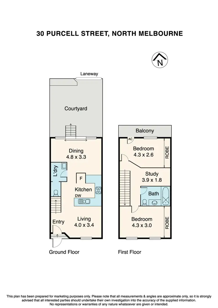 Floorplan of Homely house listing, 30 Purcell Street, North Melbourne VIC 3051