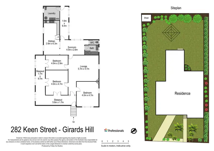 Floorplan of Homely house listing, 282 Keen Street, Girards Hill NSW 2480